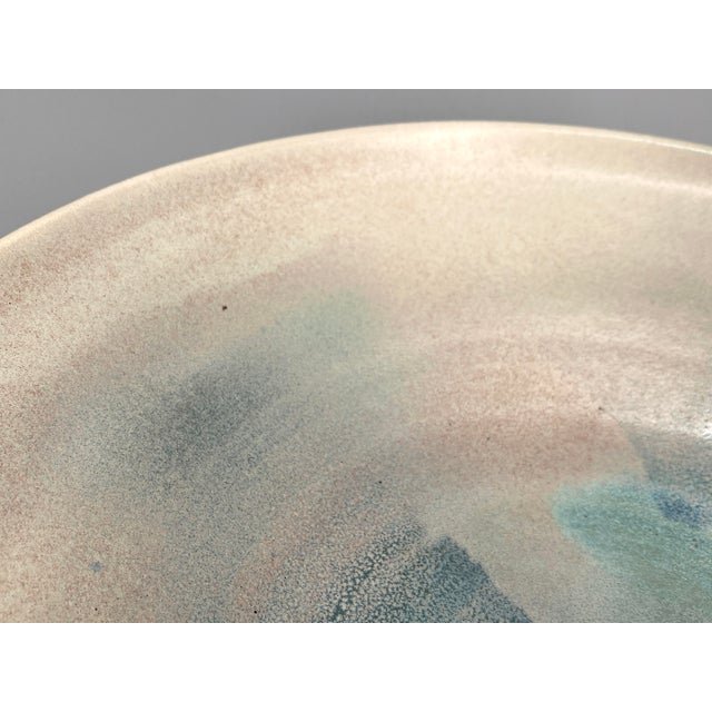 Beige Mid-Century Modern Studio Ceramic Bowl by Richard Bampi, Germany, 1950s For Sale - Image 8 of 10