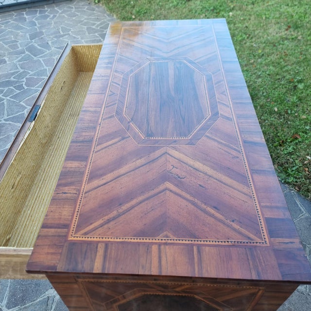 Antique Louis XVI Style Chest of Drawers in Walnut, 1770 For Sale - Image 10 of 13