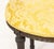 Louis XVI Style Yellow Silk Upholstered Footstool For Sale - Image 4 of 6