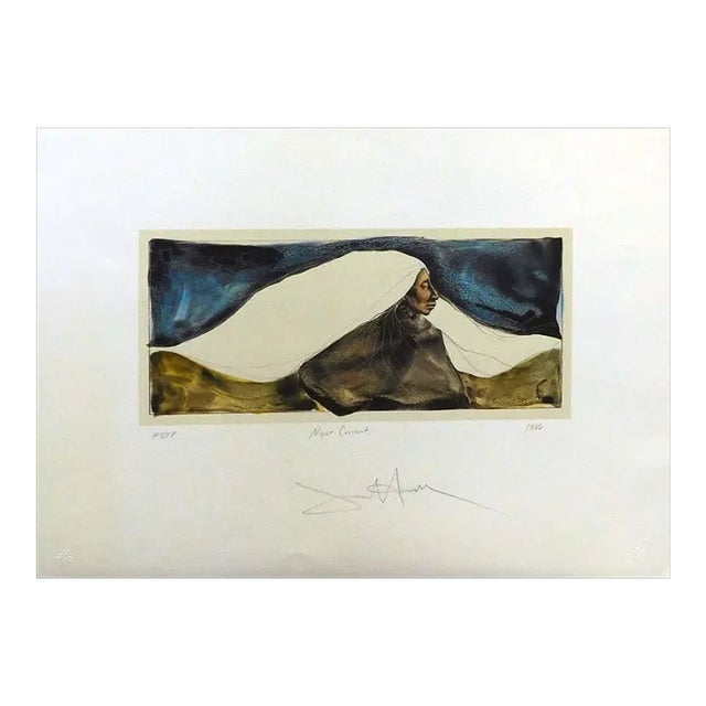 1990s Frank Howell "Night Current" Lithograph on Paper Hand Signed For Sale