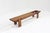 Brown Vintage Italian Bench, 1960s For Sale - Image 8 of 8