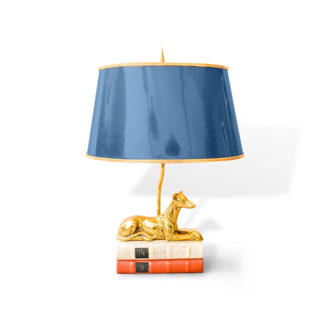 Vintage Brass Greyhound Table Lamp For Sale - Image 11 of 11