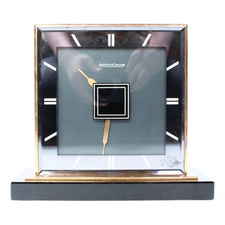 Art Deco Double-Sided Desk Clock from Jaeger LeCoultre, 1930s For Sale