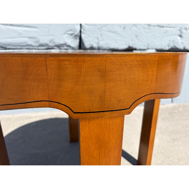 Gilbert Rohde 1940s Round Wood Side Table For Sale - Image 4 of 14