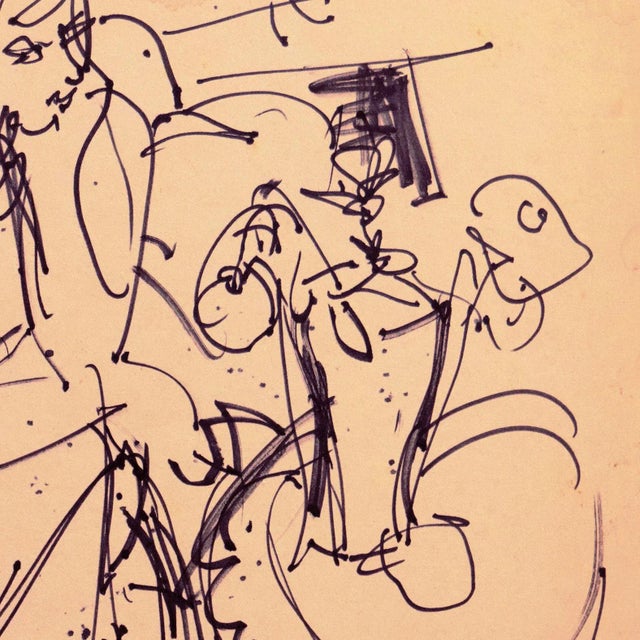 Stamped, verso, with estate stamp and estate wax seal for Victor Di Gesu (American, 1914-1988) and created circa 1955...