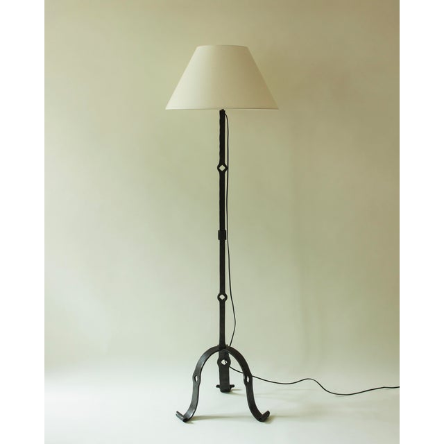 Brutalist Wrought Iron Floor Lamp, 1950s For Sale - Image 9 of 9