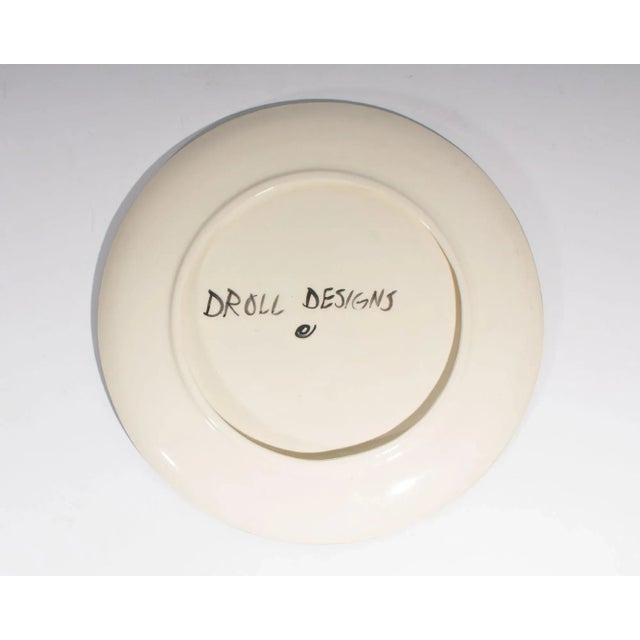 Ceramic Bird Plate by Droll Designs For Sale In Indianapolis - Image 6 of 7