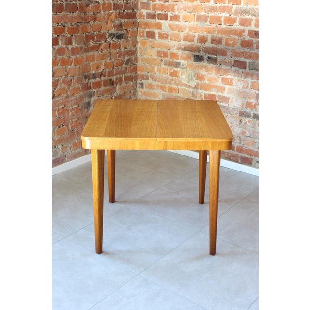 Mid-Century Extendable Dining Table in Oak from Jitona, Former Czechoslovakia, 1968 For Sale - Image 4 of 15