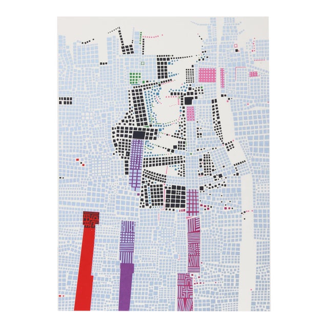 Risaburo Kimura, City 85, Silkscreen For Sale