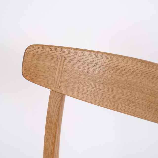 Carl Hansen & Søn CH23 Oak Dining Chairs with Woven Seats by Hans J. Wegner for Carl Hansen & Søn, 1960s, Set of 4 For Sale - Image 4 of 12