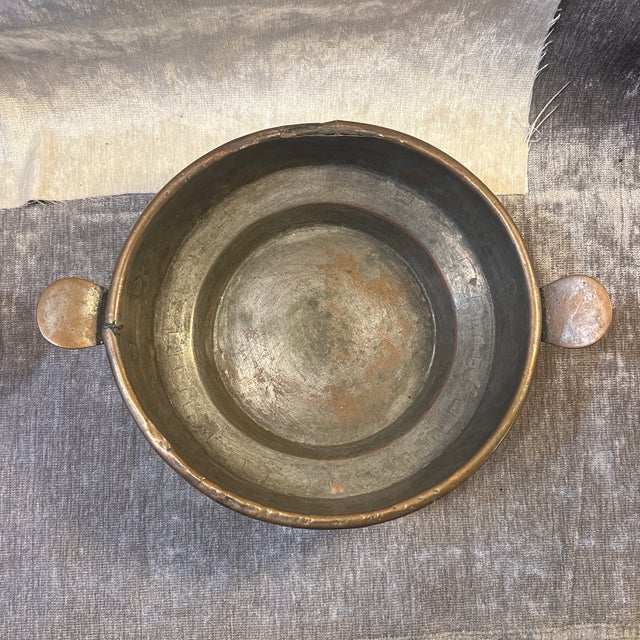 Early 20th Century Early 20th Century Art Deco Tin Lined Copper Pan For Sale - Image 5 of 7