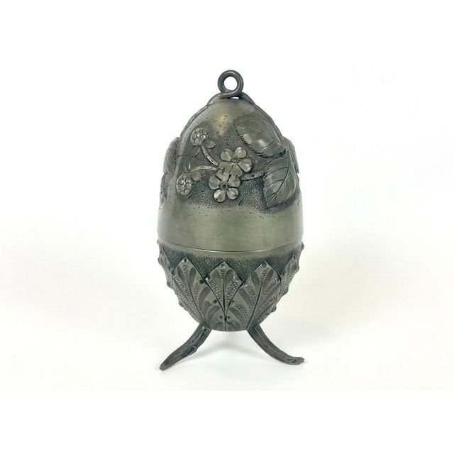 Art Nouveau French Tin Egg Box by Albert Chezal for Etains Dart, 1900s For Sale - Image 11 of 11