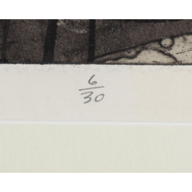 Printmaking Materials “Studio” Abstract Aquatint Print by Walter Sorge For Sale - Image 7 of 9