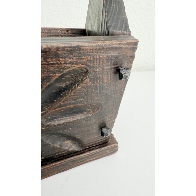 1970s 1970s Spanish Revival Wood Catchall Box For Sale - Image 5 of 11