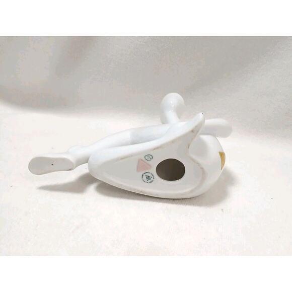 Royal Dux Czeckoslovakian Nude Woman Figurine 7" White Porcelain MCM Art Deco For Sale - Image 9 of 18