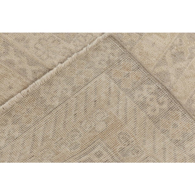 Textile Contemporary Grey and Beige Samarkand Style Rug by Doris Leslie Blau For Sale - Image 7 of 7
