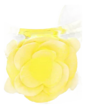Chanel Flower Wide Clear Lucite Cuff Bracelet