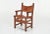 Early 20th Century Spanish Hand-Crafted Oak & Cognac Studded Leather Dining Chairs- Set of 8 For Sale In Los Angeles - Image 6 of 12