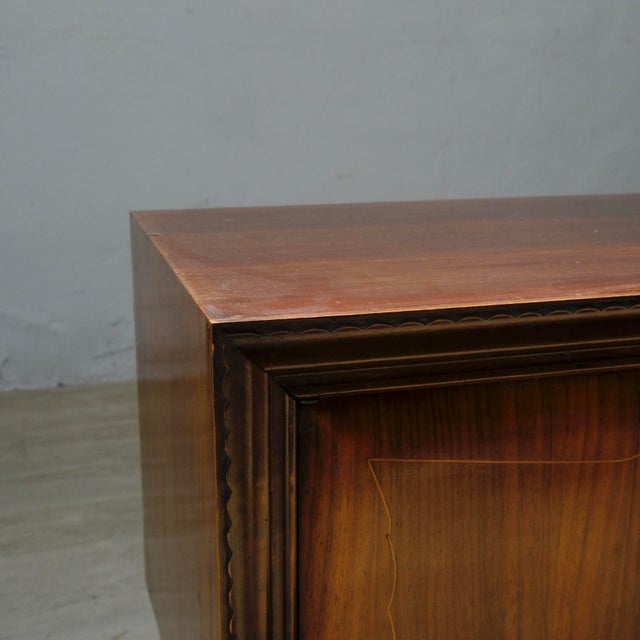 Mid-Century Bedside Tables in Italian Briar Design, 1950s, Set of 2 For Sale - Image 10 of 18