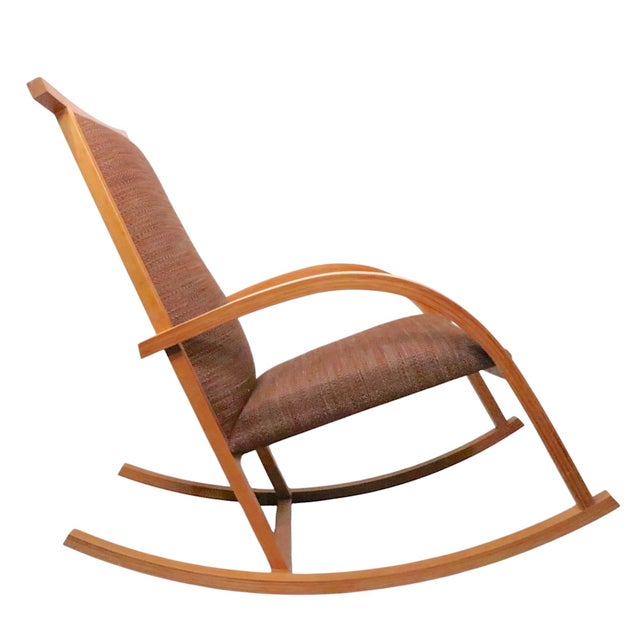 Postmodern Knoll Carlos Riart Barcelona Rocking Chair C. 1980's For Sale - Image 3 of 15