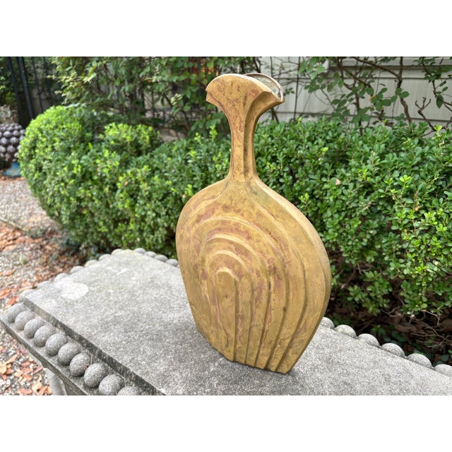 Italian Modern Brass Vase For Sale - Image 10 of 11