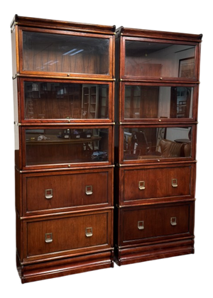 English Bookcases from Globe Wernicke, Set of 2