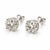 3.03ct M Si Round Natural Diamond Stud Earrings in 14k White Gold, Pair For Sale In New York - Image 6 of 6