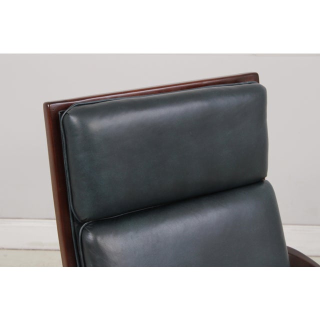 Animal Skin Hancock & Moore Leather Executive Desk Chair For Sale - Image 7 of 15