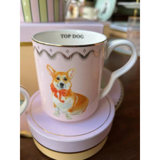 Porcelain Teapot and Mug Set with Gift Box by Yvonne Ellen, Set of 3, in New conditions. Designed from 2000 Labeled by Maker