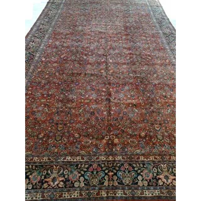 1950's Vintage Persian Kazvin Palace Rug For Sale In New York - Image 6 of 10