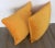 Contemporary Italian Mustard Yellow Pillows - a Pair For Sale - Image 4 of 8