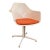 Mid-Century Modern Fiberglass Pedestal Arkana Chair by Maurice Burke For Sale