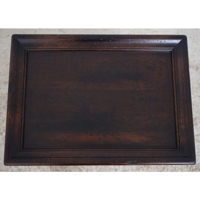 Italian Baker Milling Road Italian Distressed Finish Tiered End Table For Sale - Image 3 of 13