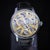 Maurice Lacroix Masterpiece ref. MP7228 in stainless steel, circa 2013, featuring a gold-tone skeletonized dial,...