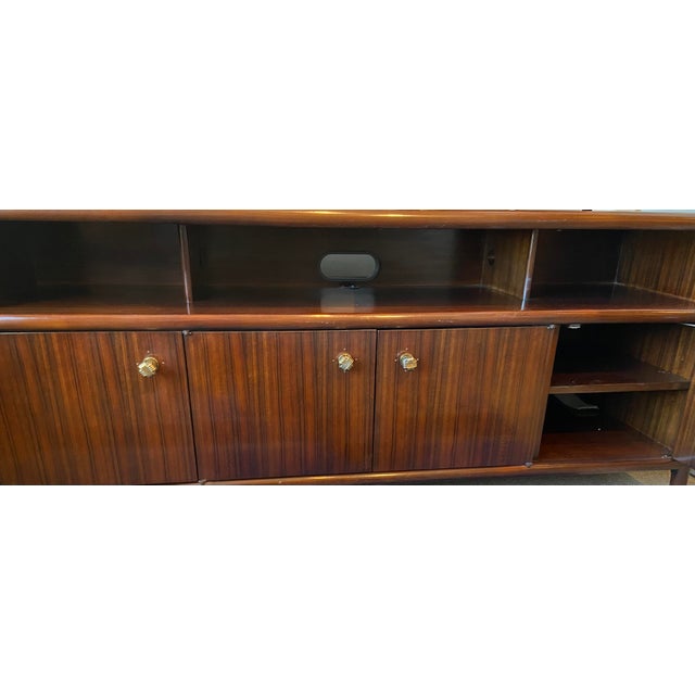 Modern Baker Dark Wood Prototype Media Chairish