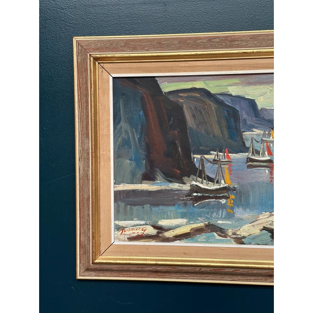 Henning, Sailing Boats, 1960s, Oil on Canvas, Framed For Sale - Image 5 of 18