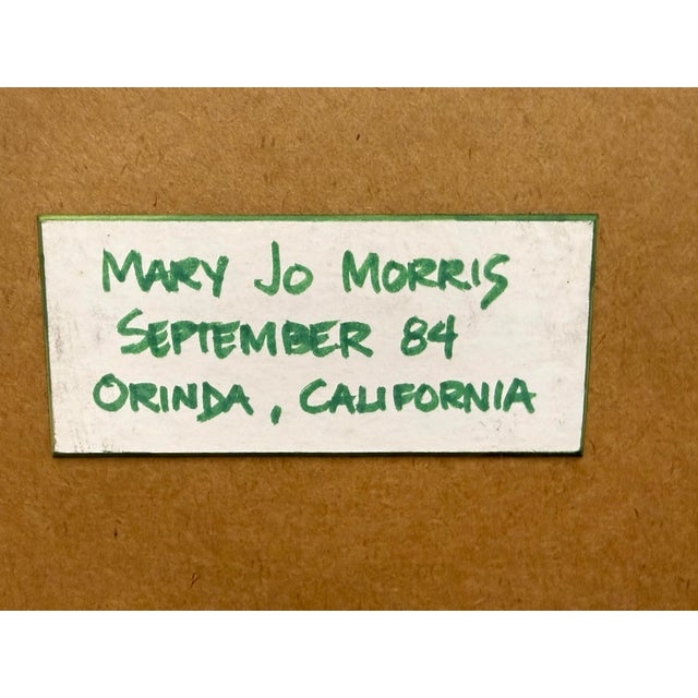 Mary Jo Morris Botanical Embroidery Textile Art, Vintage For Sale - Image 11 of 12