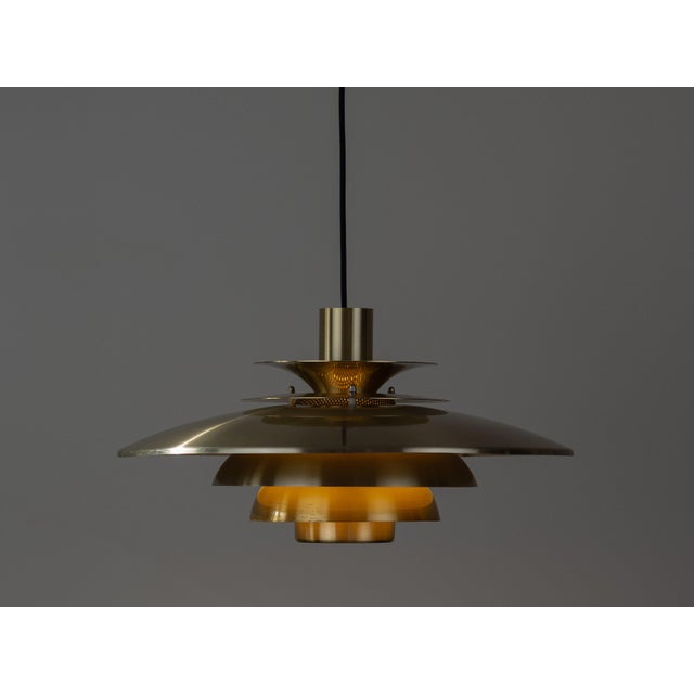Vintage Danish Verona Hanging Lamp by Kurt Wiborg for Jeka, 1980s For Sale - Image 3 of 12