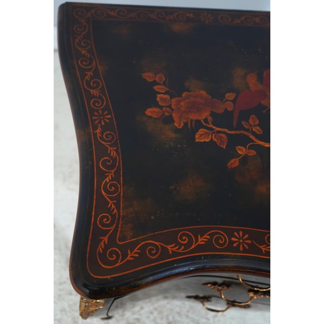 Maitland Smith Chinoiserie Louis XV Style Bombe Commode For Sale - Image 13 of 18