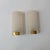 Wall Lights in Textured Acrylic Glass and Brass, France 1960, Set of 2 For Sale - Image 4 of 8