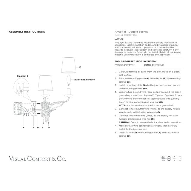 Chapman & Myers for Visual Comfort Signature Amalfi 15" Double Sconce in Waxed Black with Linen Shades For Sale - Image 14 of 15