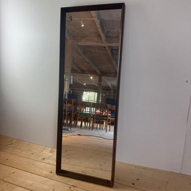 Vintage Danish Rosewood Mirror, 1960s For Sale - Image 3 of 5