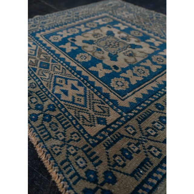 Turkish Turkish Mini Rug Oriental Hand Knotted Vintage Rug 2' x 1'10" #20636 For Sale - Image 3 of 8