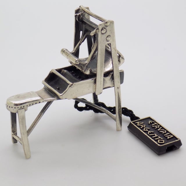 Vintage Italian Sterling Silver 925 Bread Roll Maker Figurine by Etruria Gioielli, 1980s For Sale - Image 12 of 12