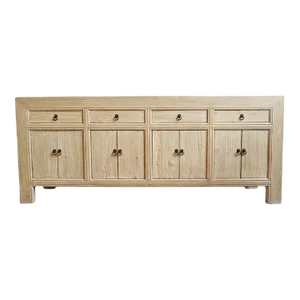 Raw Elm Simple Farmhouse Sideboard