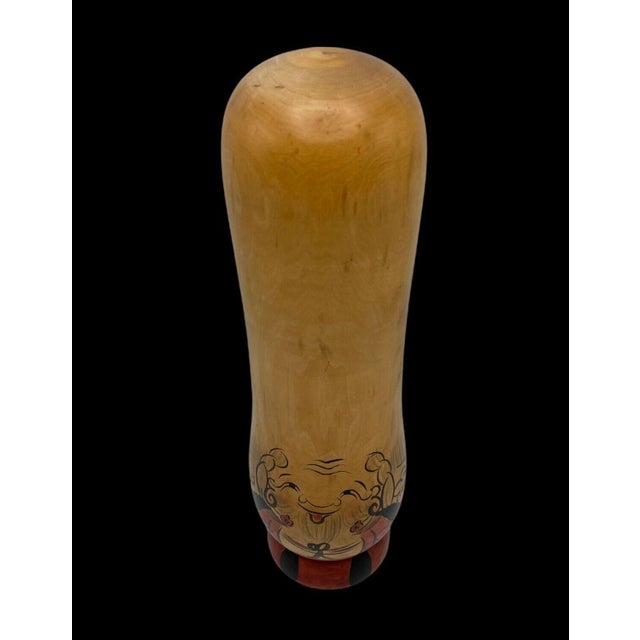 1960s Vintage Sōsaku Kokeshi of Fukurokuju, 1960 For Sale - Image 5 of 8