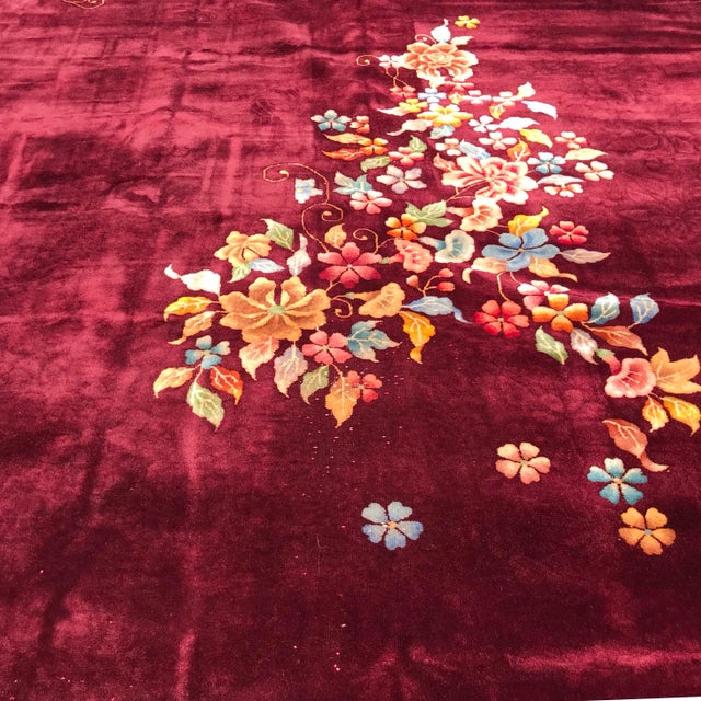 1930s Art Deco Design Chinese Rug- 11’10” X 16’ For Sale In Los Angeles - Image 6 of 12
