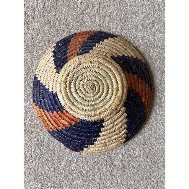 African African Coiled Straw Basket For Sale - Image 3 of 3