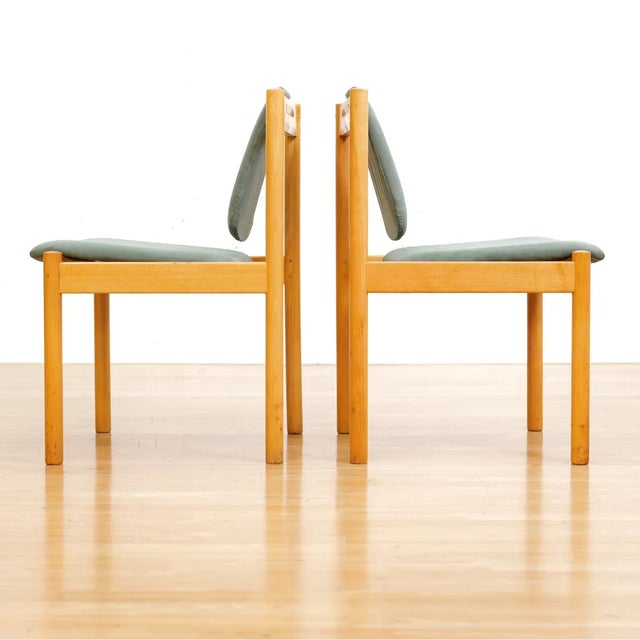 1980s Set of Eight 1980s Post Modern Dining Chairs by Ercol For Sale - Image 5 of 10