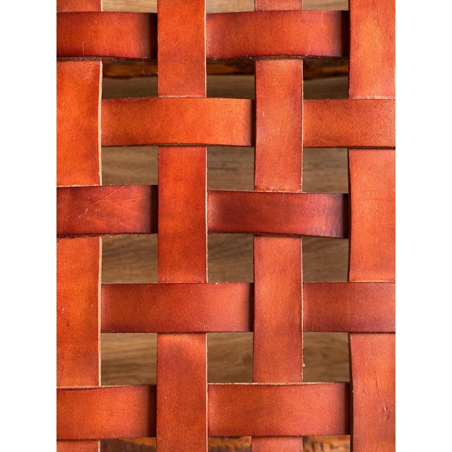 1940s Italian Leather Strap Dining Chairs, Set of Four For Sale - Image 16 of 17